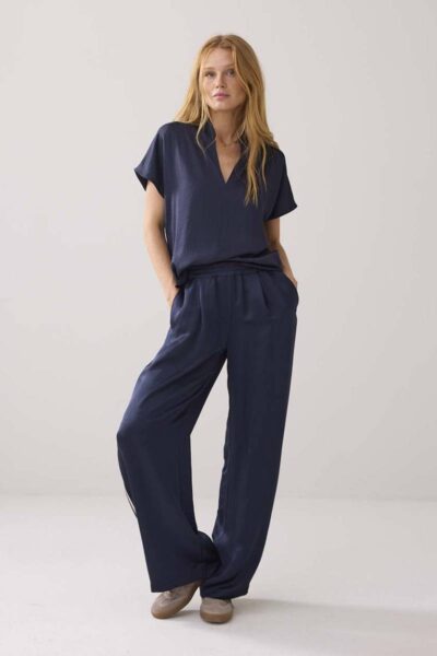 Top sleeveless silky touch midnight blue Summum