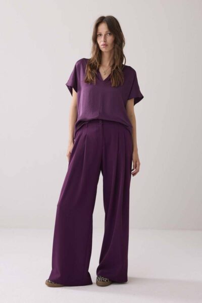 Top sleeveless silky touch wineberry Summum