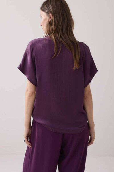 Top sleeveless silky touch wineberry Summum