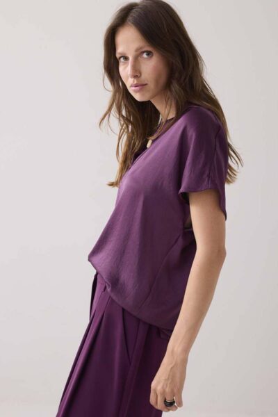 Top sleeveless silky touch wineberry Summum