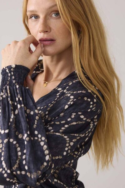 Top all over print midnight blue Summum