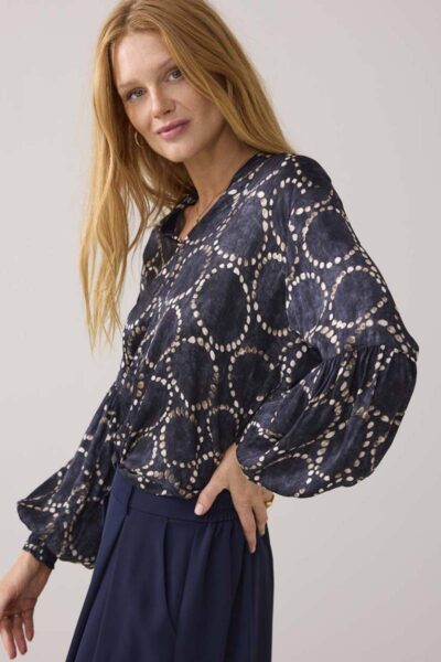 Top all over print midnight blue Summum