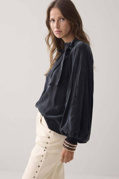 Top cupro black Summum