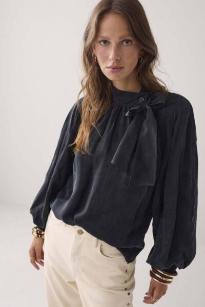 Top cupro black Summum