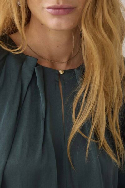 Top silky touch emerald green Summum Woman