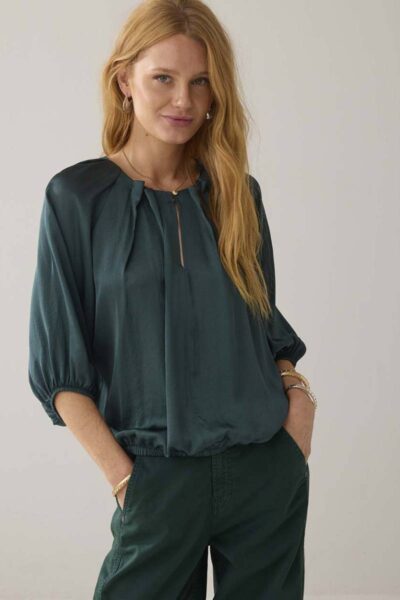 Top silky touch emerald green Summum Woman