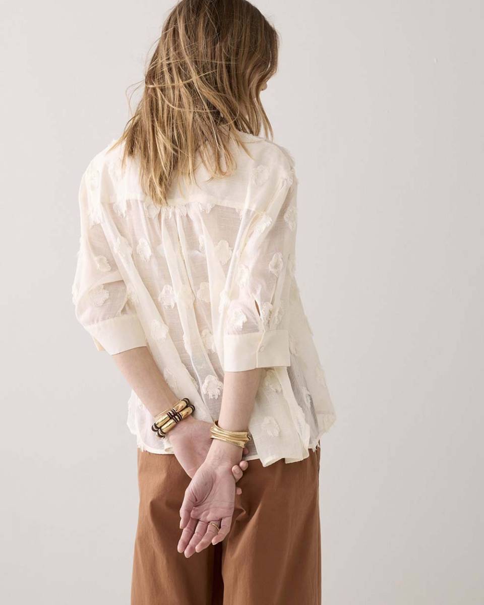Blouse 3D new ivory Summum - Afbeelding 4