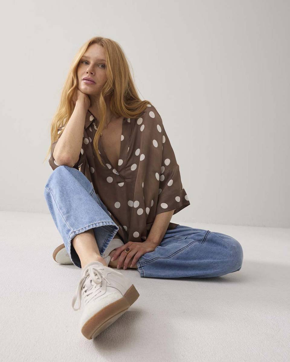 Top irregular dots khaki Summum