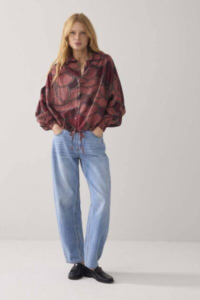 Blouse all over print multicolour Summum