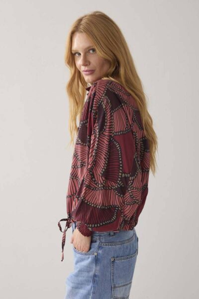 Blouse all over print multicolour Summum