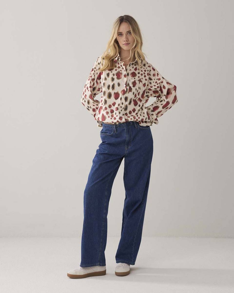 Blouse animal print multicolour Summum - Afbeelding 4