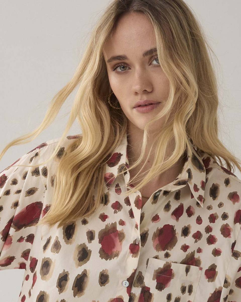 Blouse animal print multicolour Summum - Afbeelding 2