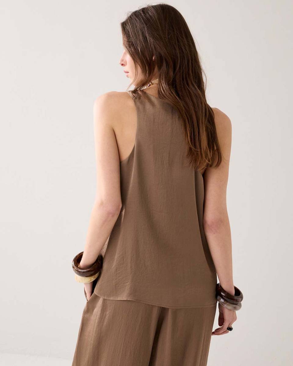 Singlet silky touch dark clay Summum - Afbeelding 4