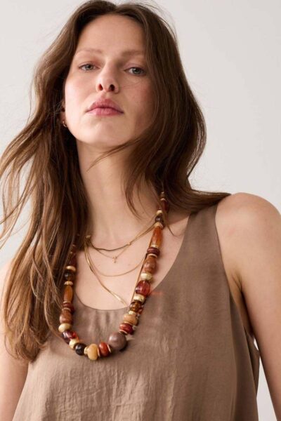 Singlet silky touch dark clay Summum