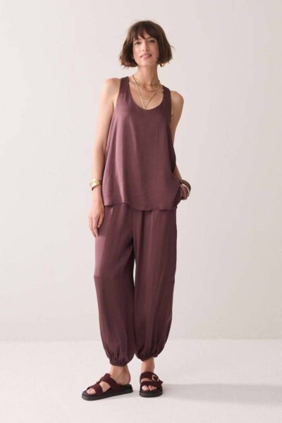 Singlet silky touch deep fig Summum