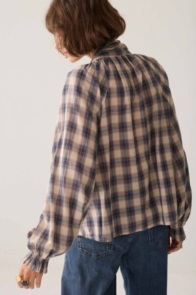 Top blue check midnight blue Summum