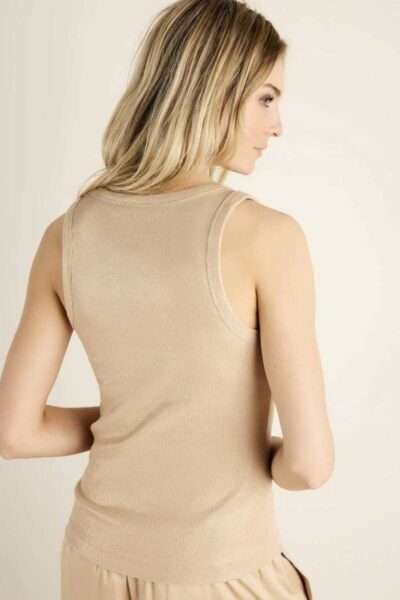 Rib tanktop coton rib alpaca Summum