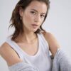 Rib tanktop cotton mist Summum