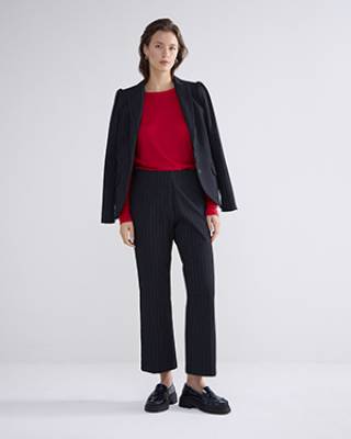 Round neck top lyocell true red Summum