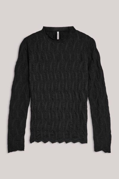 Top spiderweb mesh black Summum Woman