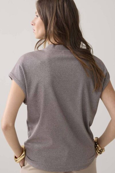 Top melange lurex rib funghi Summum