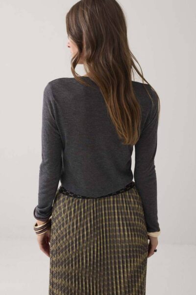 Top soft lurex anthracite Summum