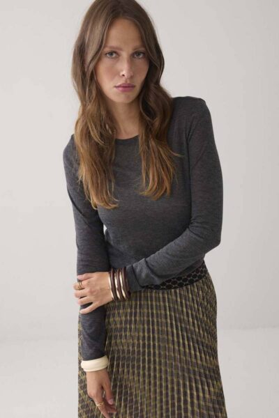 Top soft lurex anthracite Summum