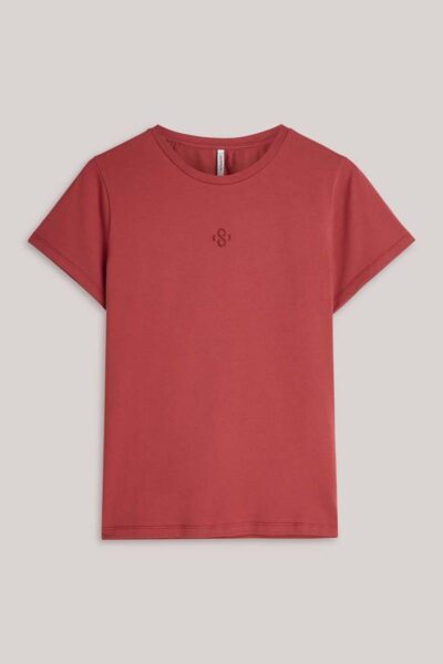 Top basic rhinestone brick red Summum