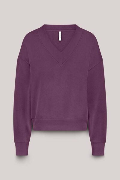 V-neck sweat wineberry Summum