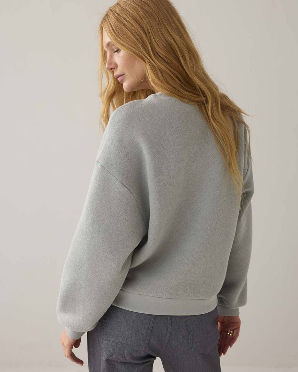 Jersey soft sweat eucalyptus Summum Woman - Afbeelding 4