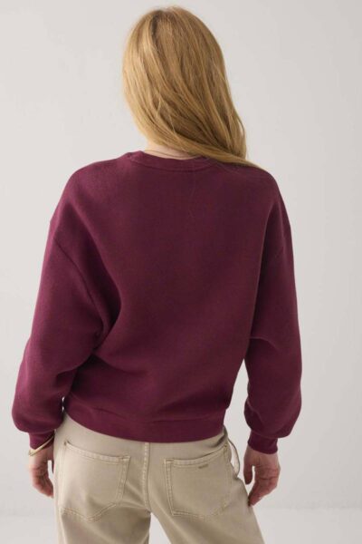 Jersey soft sweat merlot Summum Woman