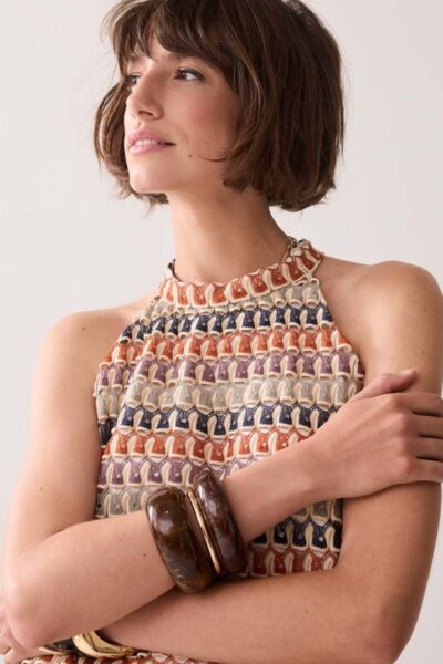 Top multicolour crochet Summum