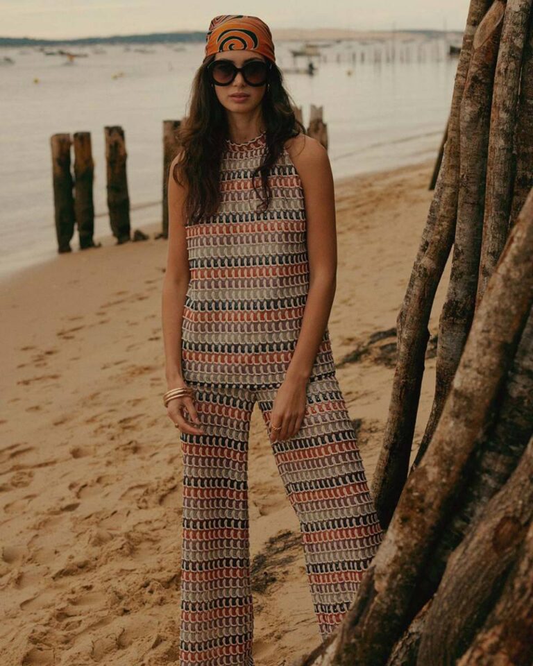Trouser multicolour crochet Summum