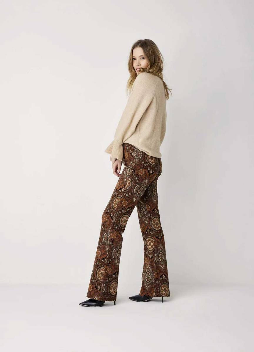 Trousers paisley jacquard multicolour Summum