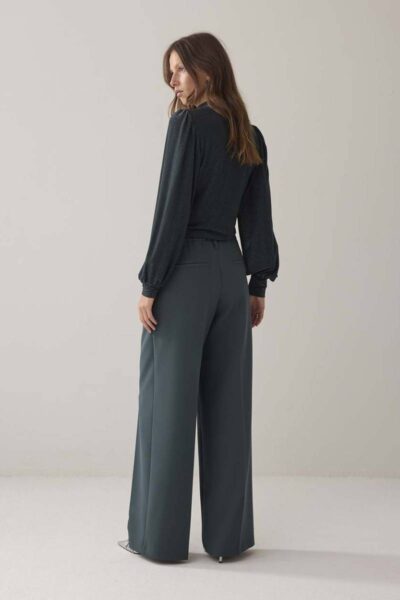 Trousers straight emerald green Summum Woman