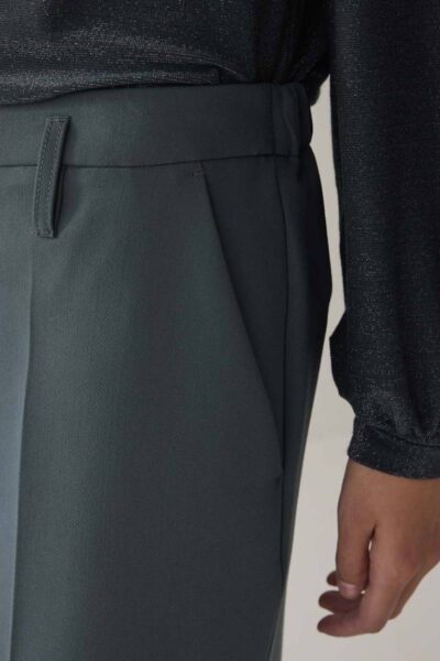 Trousers straight emerald green Summum Woman