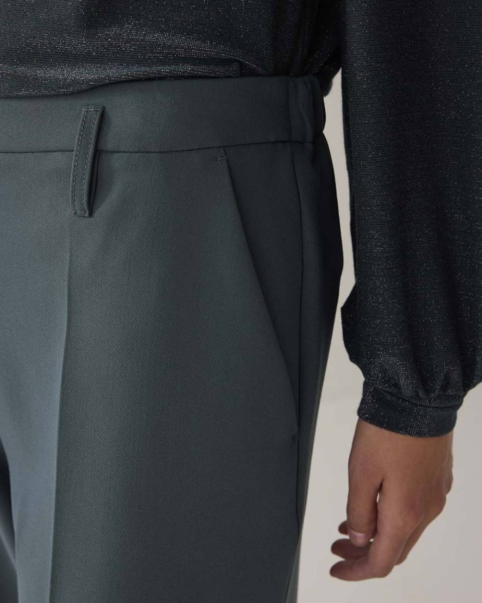 Trousers straight emerald green Summum Woman - Afbeelding 5