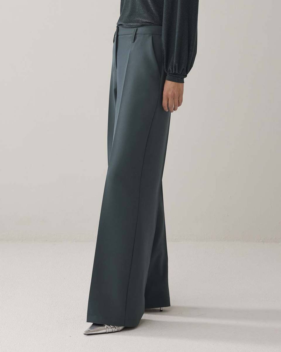 Trousers straight emerald green Summum Woman - Afbeelding 4
