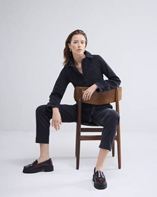 Denim jumpsuit comford stretch black Summum