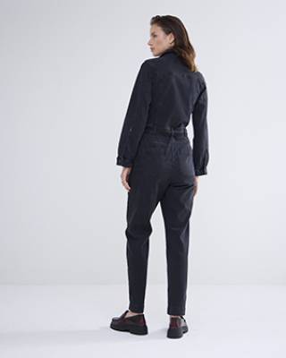 Denim jumpsuit comford stretch black Summum