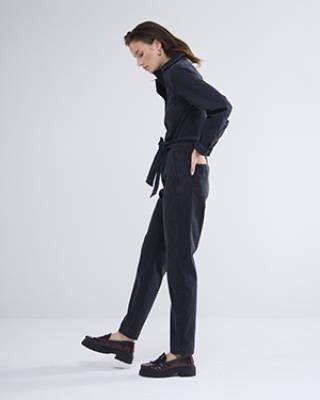 Denim jumpsuit comford stretch black Summum