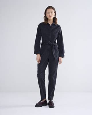 Denim jumpsuit comford stretch black Summum