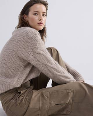 Cargo wideleg cavalry lyocell twill olive Summum