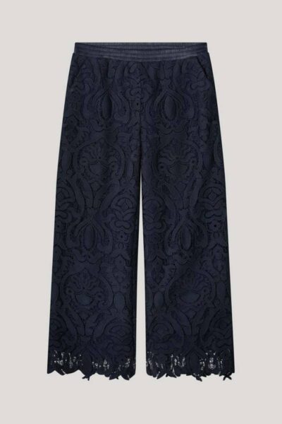 Long pants lace navy noir Summum