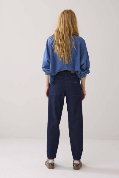 Tapered jeans soft fine twill indigo Summum