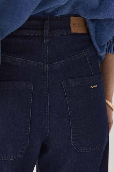 Tapered jeans soft fine twill indigo Summum