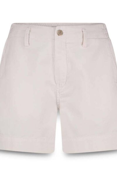 Short cotton linen twill off white Summum