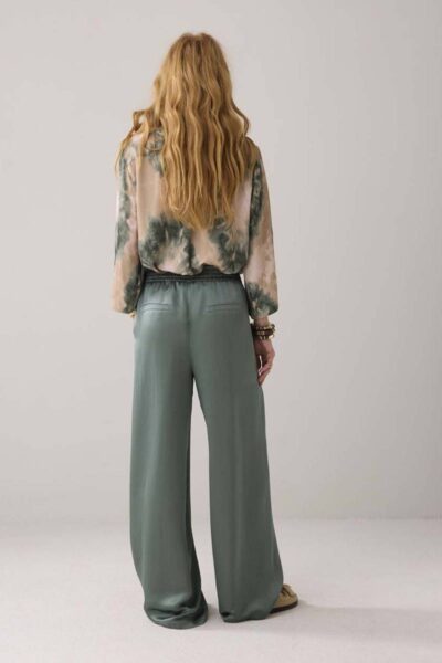 Trousers heavy silky touch sea glass Summum