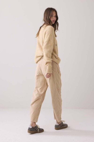 Cocoon pants cotton flex cord alpaca Summum