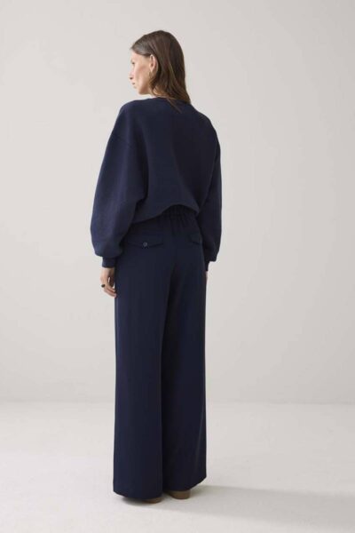 Trousers fluid midnight blue Summum